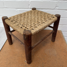 Antique Footstool Stool Old