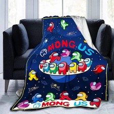 Kids Among Us Flannel Blanket Sofa Bed Blanket Soft Warm Sherpa Throw Xmas Gift
