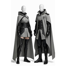 Futuristic Grey Cloak Costume