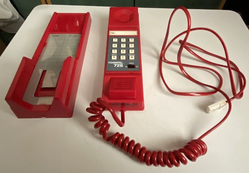 Commtel 728 1980s - "commtel, red
