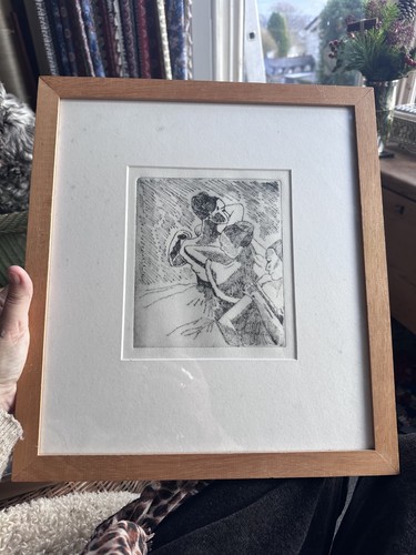 Vintage framed print ballerina - vintage,