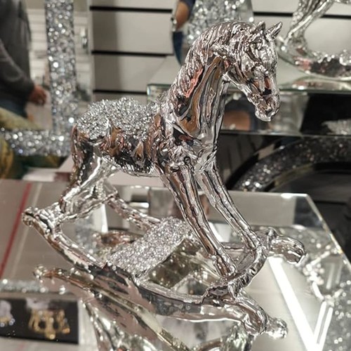 Crushed diamond rocking horse - diamond,