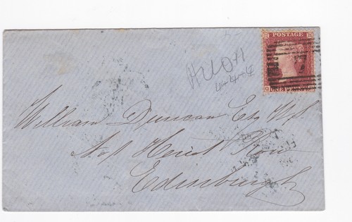 1858 fine penny red - 1858, qv