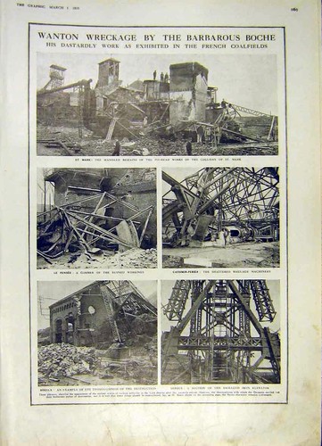 Original old vintage print - old,