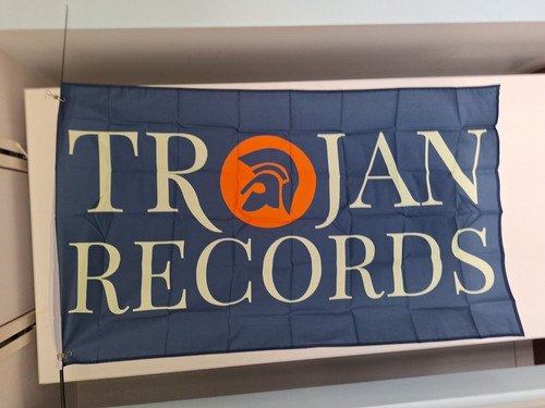 Trojan large blue flag 5ft - trojan, x