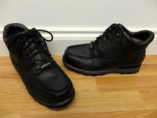 Rockport XCS Hydro Shield Black Leather Boots UK Size 9.5