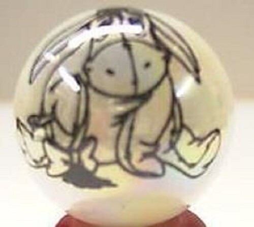 Eeyore glass logo marble - logo,