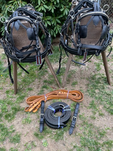 All leather driving harness - leather,