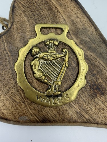 Vintage welsh brass bottle - brass,