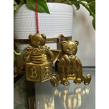 Dept 56 Brass Bear Ornaments