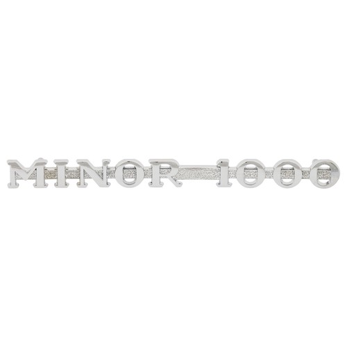 Bonnet side badge morris minor - badge,