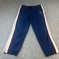 Vintage Umbro Mens Tracksuit Bottoms Sweatpants Joggers Logo Blue Retro W36 L30
