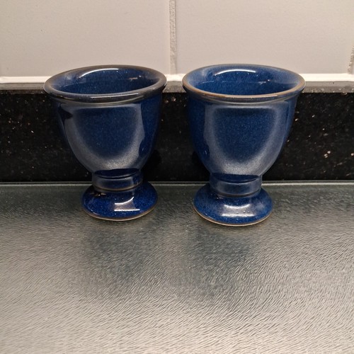 Denby imperial blue egg cups - blue,