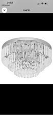 HOMCOM Crystal Chandelier