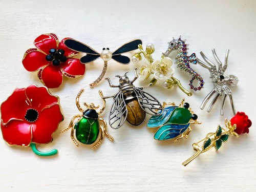 Vintage style brooch - style, lot