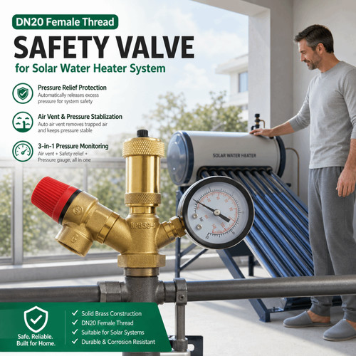 Brass pressure relief valve - brass,