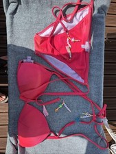 Max Cleavage String Bikini Pink Size 10 Gel Filled