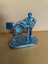 English Miniatures Ground Worker Fine Art Sculpture Tradesman Pewter Vintage