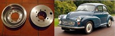 (x2) MORRIS Minor    REAR Brake Drums (x2)     (1948- 71)