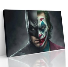 Batman Joker Face DC Superhero Modern Canvas Print Wall Art Picture Poster Print