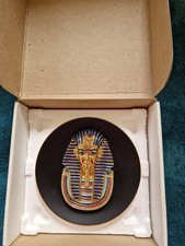 The Golden Mask Of Tutankhamun 3D Decorative Plate ~ Bradford Exchange Osiris 