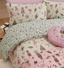 SINGLE - Bedding Duvet Cover Nutcracker Ballet Bows Chirstmas Novelty Bed Xmas 