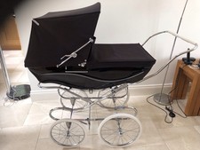 Silver Cross Black Kensington High Coach Built Pram