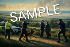 Humberside Police Personalized Picture. Comes With Frame