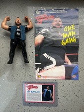 WWF LJN One Man Gang WRESTLING SUPERSTARS VINTAGE FIGURE POSTER Bio WWE ❌hasbro 