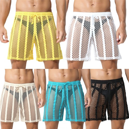 Transparent mesh shorts - transparent,