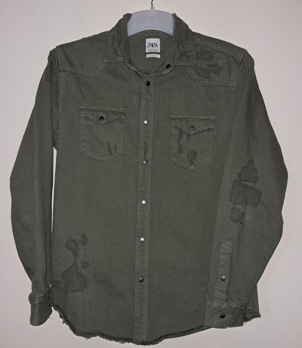 Zara denim shacket mens - denim,