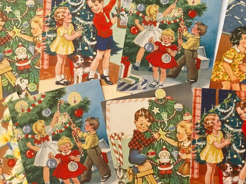 Vintage christmas retro style - vintage,