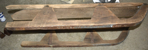 Vtg primitive wooden ice block - primitive,