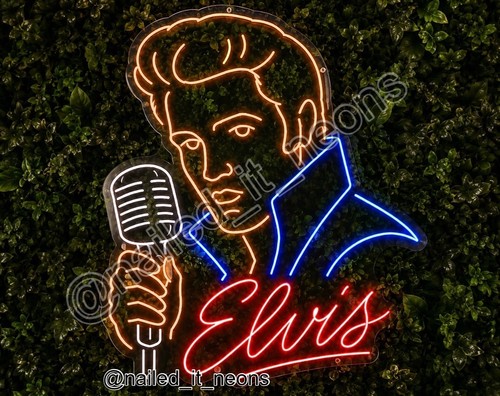 Elvis presley led neon sign - elvis,