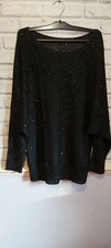 Black Crochet Jumper with