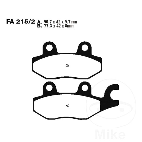 Ebc organic brake pads - fa,