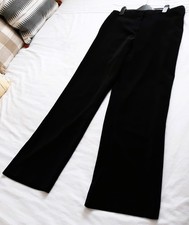 Amaranto Womens Black Trousers Size 16