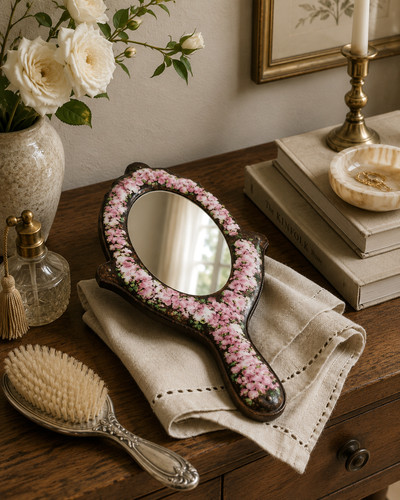 Vintage floral hand - vintage,