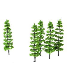 ¦10Pcs Model Fir Tree Plastic