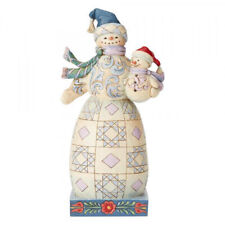 Heartwood Creek Bundled in Love Figurine Snowman & Baby 6004140  NEW in Gift Box