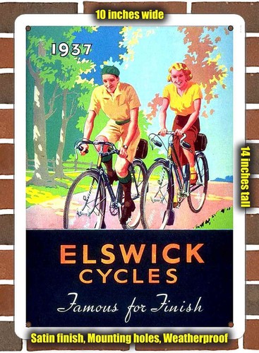Metal sign 1937 elswick - -,