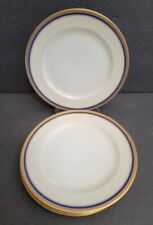 Set of 4 Charles Ahrenfeldt Limoges Gold Rimmed 7 1/2 Inch Salad Plates