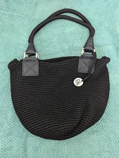 The Sak Black Crochet Lined