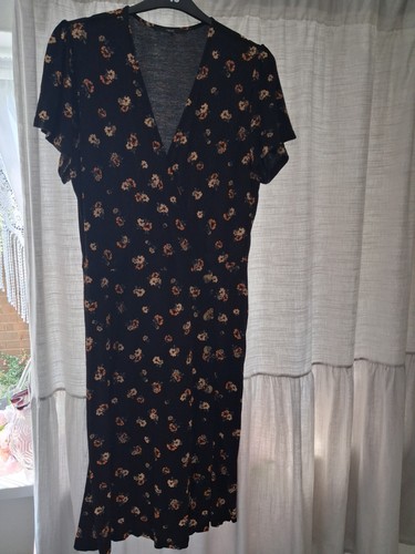 Next black floral - black, dress