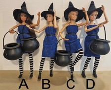 Fully Articulated and Poseable Witch Doll for your Altar or Halloween Party