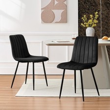 4X Dining Chairs Faux Leather
