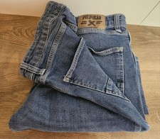 Pull & Bear Jeans Workwear Heavy Denim Pro Vintage Work Pants UK W 34 " L 31 " 