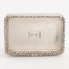 Sterling Silver Snuff Box with