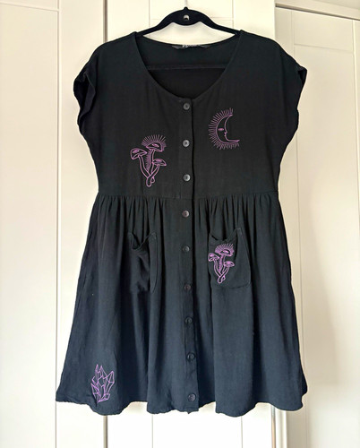 Disturbia black embroidered - disturbia,
