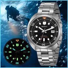 BERNY Automatic Compressor Diver Watch for Men Super Luminous Wristwatch